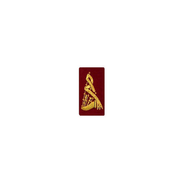 imperial-highland-supplies-bagpipe-badge-gold-bullion-on-red